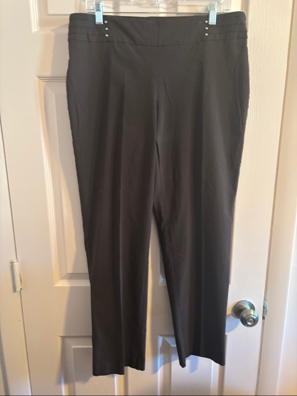 Black Stretch Pull-On Pants